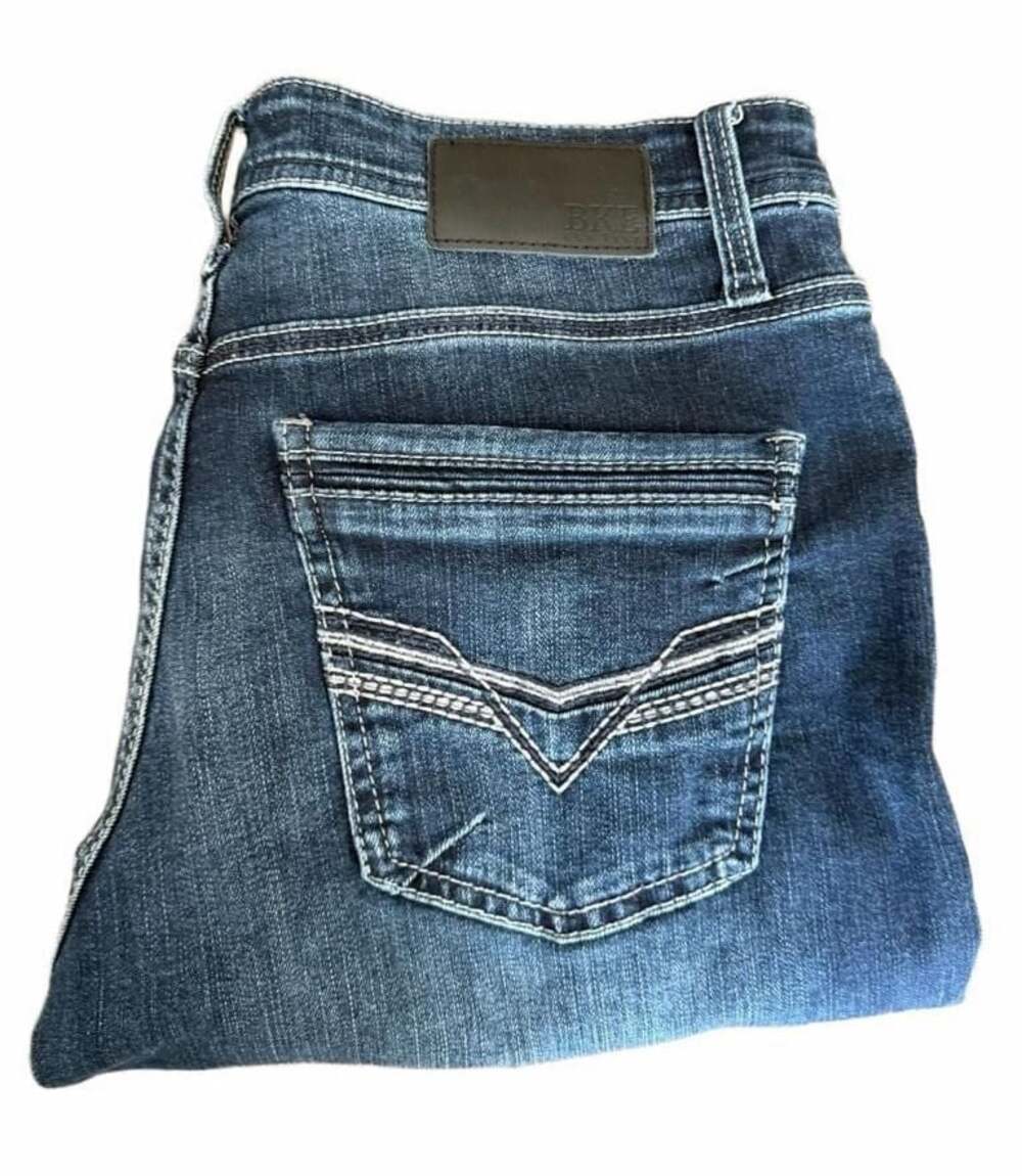 BKE Jake Boot Stretch Jeans Men's 32x32 Dark Wash